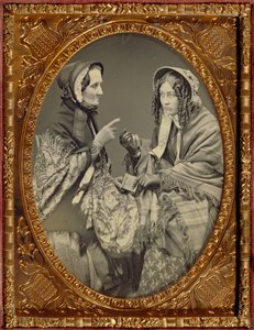Onbekende maker, Amerikaans - (Portret van Twee Actrices) door Unbekannt Unbekannt